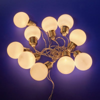Светодиодная гирлянда на батарейках Uniel Лампочки ULD-S1800-010/STB/3AA WARM WHITE, IP20, BULBS UL-00008421