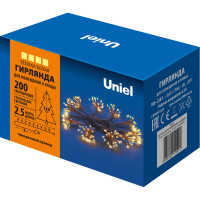 Светодиодная гирлянда Uniel Звезда ULD-S0250-200/STA WARM WHITE, IP44, STARBURST UL-00008564