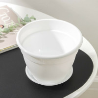 Горшок для цветов с поддоном СИМАЛЕНД Антик 1.6 л, 17 см, 15 см, белый 4047725