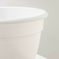 Горшок для цветов с поддоном СИМАЛЕНД Антик 3.6 л, 22 см, 17 см, белый 4047734