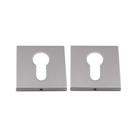 Дверная накладка под цилиндр НОРА-М Slim НК-К - матовый никель 18644