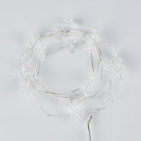 Светодиодная гирлянда на батарейках Uniel ULD-S1900-020/STB/2AA WHITE, IP20, SNOWFLAKES MINI UL-00008620