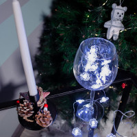 Светодиодная гирлянда на батарейках Uniel ULD-S1900-020/STB/2AA WHITE, IP20, SNOWFLAKES MINI UL-00008620