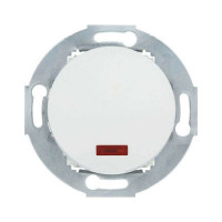 1-клавишный переключатель LK Studio на 2 направления с индикатором (сх.6L) 16A 250B, белый, LK Vintage 880404-1