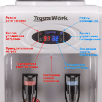 Кулер для воды Aqua Work 0.7TDR-ST бело-черный 27641