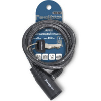 Велосипедный тросовый замок РемоКолор 3 ключа, 8x800 мм 70-0-942