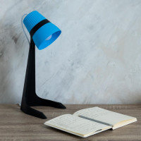 Настольный светильник Uniel ULO-K22 D/E14/A BLACK/BLUE UL-00009544