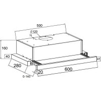 Вытяжка Lex HUBBLE 600 BLACK CHAT000085