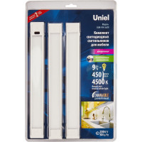 Светодиодный светильник для мебели Uniel набор из 3-х шт ULM-F44-3x3W/4500K/DIM SENSOR IP20 SILVER UL-00008279
