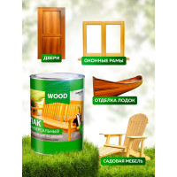 Универсальный лак FARBITEX (тонирующий; по дереву; красное дерево; 0.9 л) 4300009386