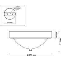 Настенно-потолочный светильник LUMION E27, 3х60W, NINA 5259/3C