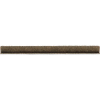 Щёточный уплотнитель Mebax 7x6, бронза, моноколор, 4Р, без клея, 150 м 00-00000061