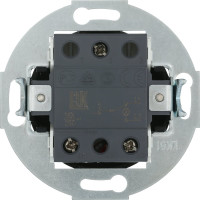 1-рычажковый переключатель LK Studio на 2 направления с индикатором (сх.6L) 16A 250B, черный, 880908-1