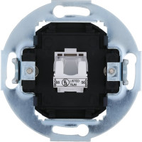 Компьютерная розетка LK Studio RJ-45 кат.5е с накладкой, черная, LK Vintage 886108-1
