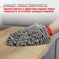 Варежка SKYWAY микрофибра 18х21см, шиншилла S00903005