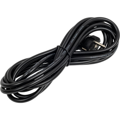 Кабель питания ноутбуков ExeGate Power PC5-3/0.5mm2, медь, черный, 6A, 3.0м 280680