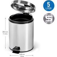 Ведро для мусора Art moon круглое, 5 л. 691052