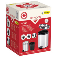 Ведро для мусора Art moon круглое, 5 л. 691052