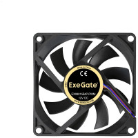 Вентилятор ExeGate EX08015B4P-PWM 80x80x15 мм, 2-Ball двойной шарикоподшипник , 4pin, PWM, 24dBA 288924