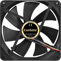Вентилятор ExeGate EX14025B4P-PWM 140x140x25 мм, двойной шарикоподшипник, 4pin, PWM, 28dBA 288929