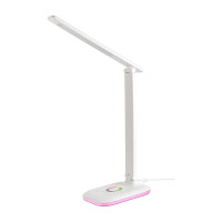 Светодиодный настольный светильник General Lighting Systems 9Вт, 600лм, 2700-6500К, белый свет, RGB-подсветка, сенсорный, белый GLTL-031-1 800031