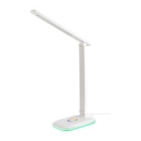 Светодиодный настольный светильник General Lighting Systems 9Вт, 600лм, 2700-6500К, белый свет, RGB-подсветка, сенсорный, белый GLTL-031-1 800031