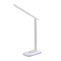 Светодиодный настольный светильник General Lighting Systems 9Вт, 600лм, 2700-6500К, белый свет, RGB-подсветка, сенсорный, белый GLTL-031-1 800031