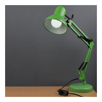 Настольный светильник General Lighting Systems Е27, основание + струбцина, 600х148мм, зеленый GTL-037 800137