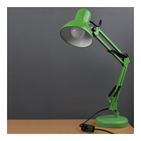 Настольный светильник General Lighting Systems Е27, основание + струбцина, 600х148мм, зеленый GTL-037 800137