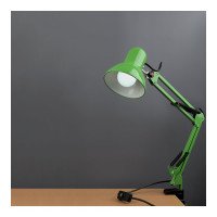 Настольный светильник General Lighting Systems Е27, основание + струбцина, 600х148мм, зеленый GTL-037 800137