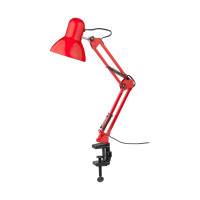 Настольный светильник General Lighting Systems Е27, основание + струбцина, 600х148мм, красный GTL-038 800138