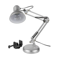 Настольный светильник General Lighting Systems Е27, основание + струбцина, 600х148мм, серебристый GTL-039 800139