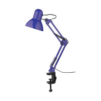 Настольный светильник General Lighting Systems Е27, основание + струбцина, 600х148мм, синий GTL-040 800140