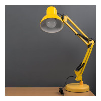 Настольный светильник General Lighting Systems Е27, основание + струбцина, 600х148мм, желтый GTL-041 800141