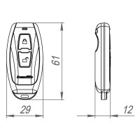 Брелок управления Armadillo RC.RT01.04 BL Черный 43333