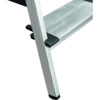 Двухсторонняя алюминиевая стремянка Новая Высота 2х4 ступени 1127204