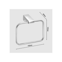 Полотенцедержатель Solinne Mirror прямоугольный хром B-82703-B 1402.203