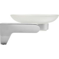 Мыльница Mirror Solinne хром, стекло-сатин B-82705 2541.106