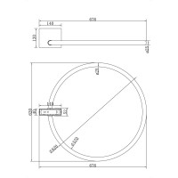 Потолочный светильник MAYTONI Anillo 25 LED MOD315CL-L25G3K