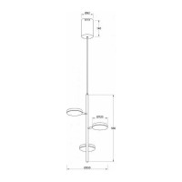 Подвесной светильник MAYTONI Fad 18 LED MOD070PL-L18B3K