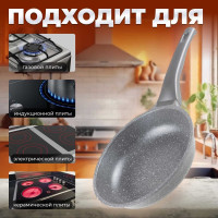 Алюминиевая сковорода PERFECTO LINEA Grey 24 см 55-240111