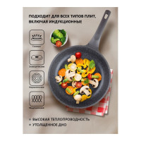 Алюминиевая сковорода PERFECTO LINEA Grey 24 см 55-240111