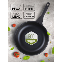 Алюминиевая сковорода PERFECTO LINEA Black Induction 28 см 55-281013