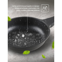 Алюминиевая сковорода PERFECTO LINEA Black Induction 28 см 55-281013