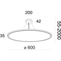 Подвесной светильник MAYTONI Cosmos 54 LED MOD057PL-L54W4K