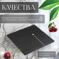 Блюдо из сланца PERFECTO LINEA квадратное, 30x30 см 28-002000