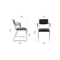 Кресло EVERPROF Fix Plus экокожа, черный EP-Fix Plus PU Black