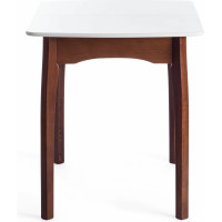 Стол Tetchair CATERINA бук, мдф, 100+30x70x75, коричневый, белый 15856