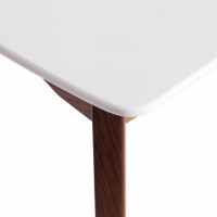 Стол Tetchair CATERINA бук, мдф, 100+30x70x75, коричневый, белый 15856