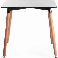 Стол Tetchair JOHN mod. T1003 МДФ, дерево, 80x80x75 см, Black/ Natural 15174